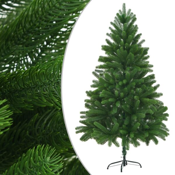 Árvore de Natal artificial agulhas realistas 210 cm verde