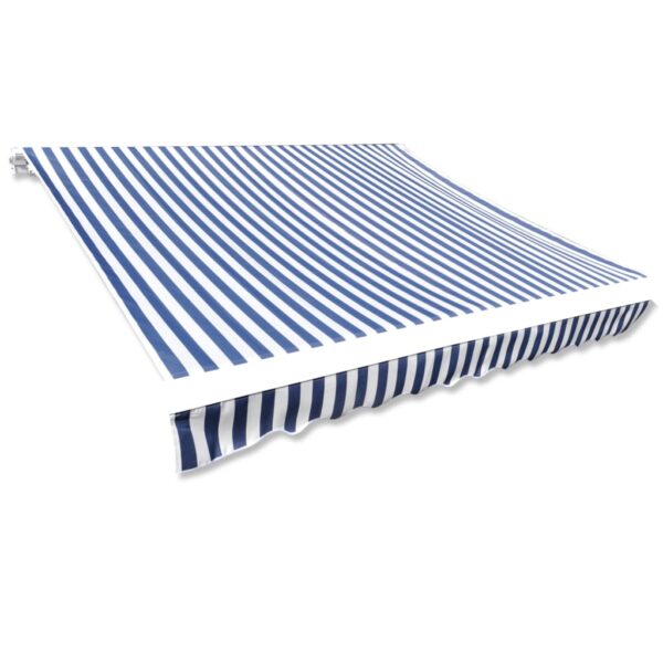 Lona para toldo azul e branco 500x300 cm