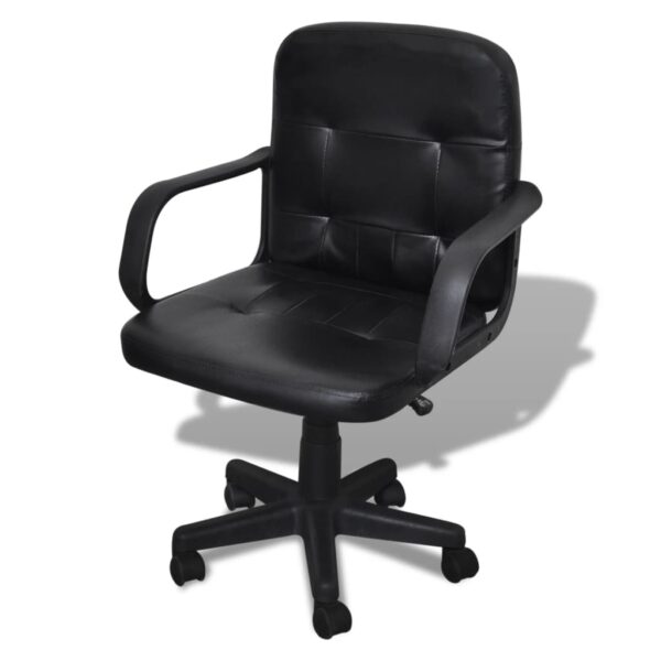 Cadeira de escritório luxuosa 59x51x81-89 cm preto