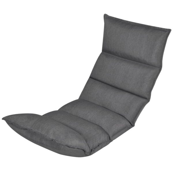 Colchão lounge dobrável em tecido cinzento