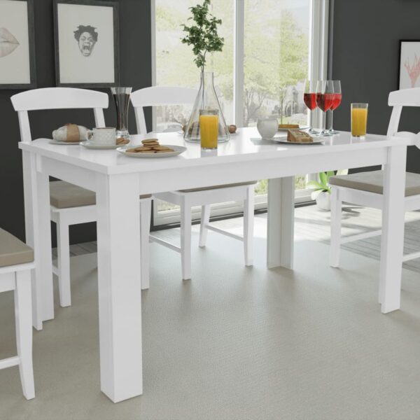 Mesa de jantar 140 x 80 x 75 cm branco