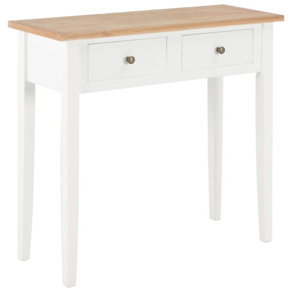Toucador/mesa consola 79x30x74 cm madeira branco