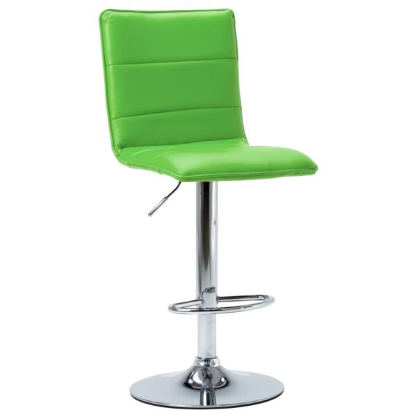 Cadeira de bar couro artificial verde