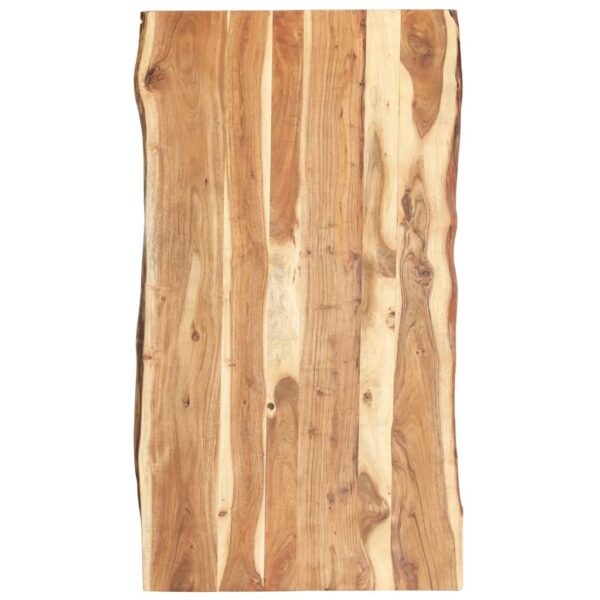 Tampo de mesa 118x(50-60)x3,8 cm madeira de acácia maciça