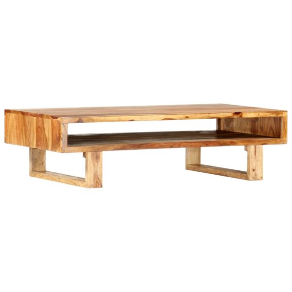 Mesa de centro 110x55x30 cm madeira de sheesham maciça