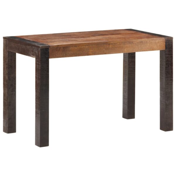 Mesa de jantar 120x60x76 cm madeira mangueira maciça áspera