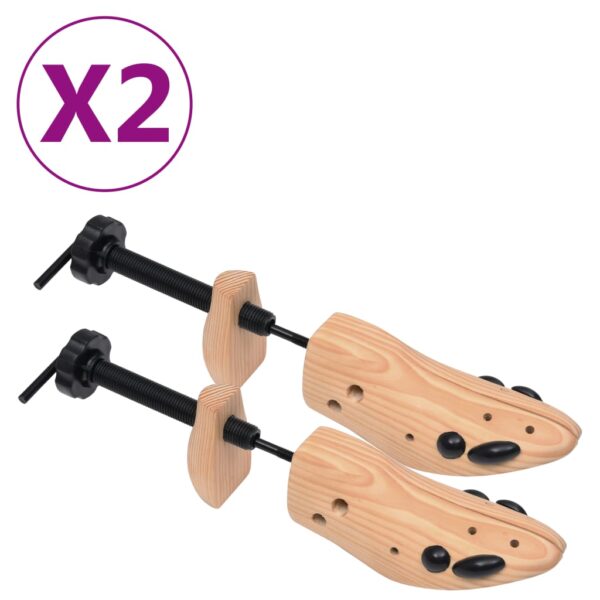 Alargador de calçado 2 pares tam. 36-40 madeira de pinho maciça