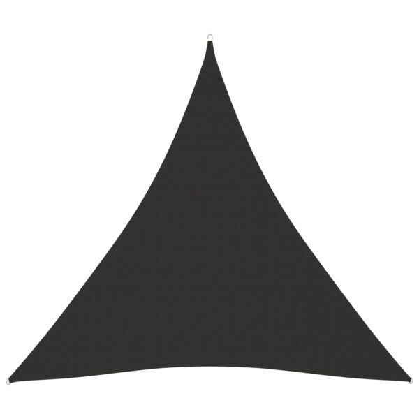 Para-sol estilo vela tecido oxford triangular 3x3x3 m antracite