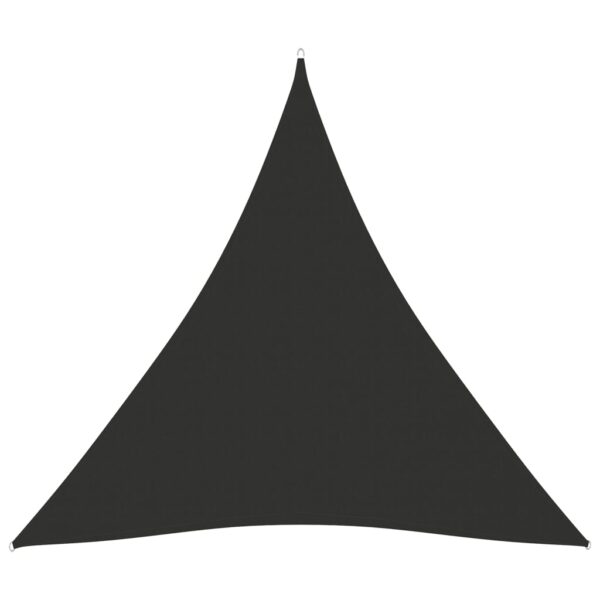 Para-sol estilo vela tecido oxford triangular 4x4x4 m antracite