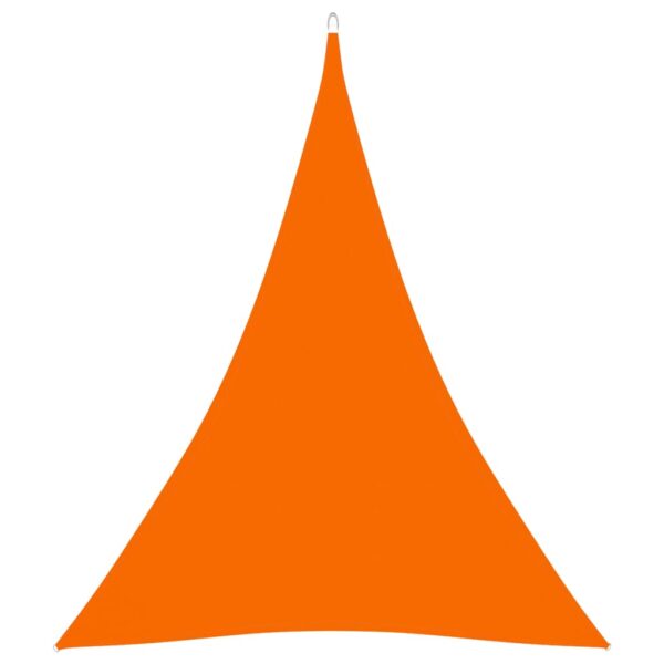 Para-sol estilo vela tecido oxford triangular 5x6x6 m laranja