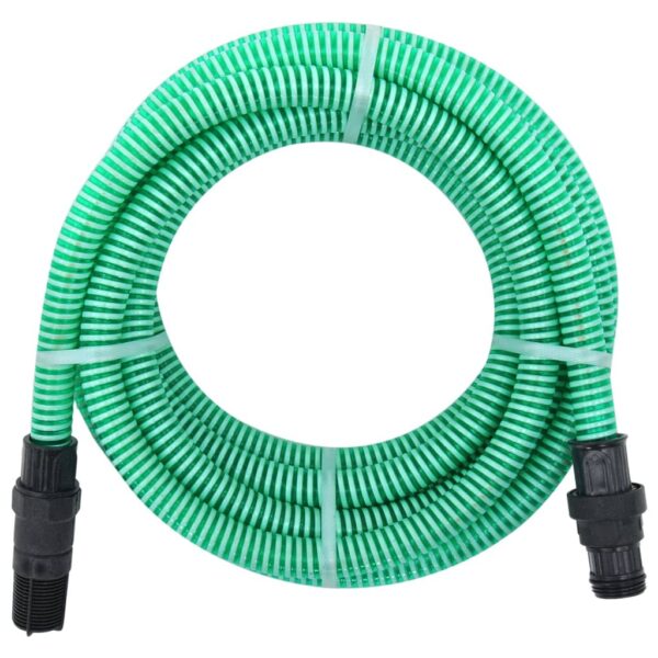 Mangueira de sucção com conectores de PVC 10 m 22 mm verde