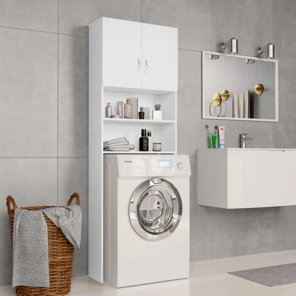 Armário máquina de lavar roupa 64x25,5x190 cm aglomerado branco