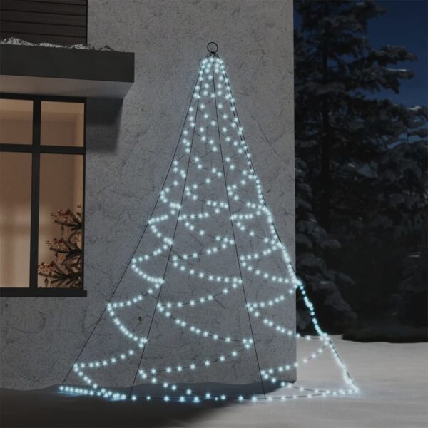 Árvore de Natal parede 260 luzes LED 3 m int/ext branco frio