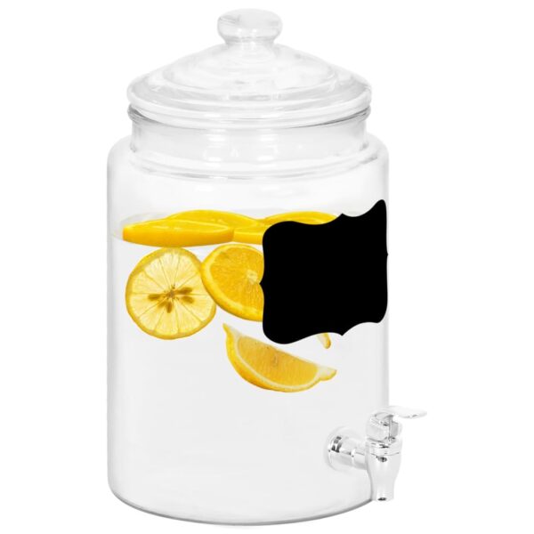 Dispensador de bebidas com etiqueta 5800 ml vidro
