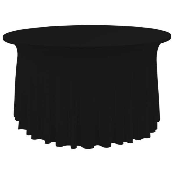 Capa extensível para mesa c/ camilha 2 pcs 120x74 cm preto