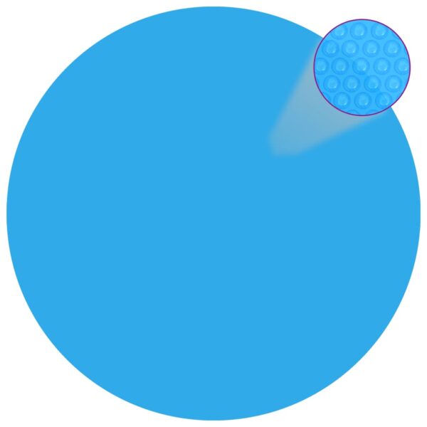 Cobertura de piscina redonda 488 cm PE azul
