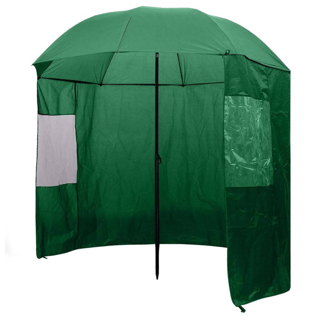 Guarda-chuva pesca, verde, 240x210 cm