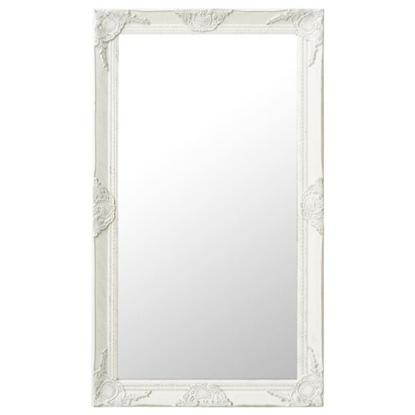 Espelho de parede estilo barroco 60x100 cm branco