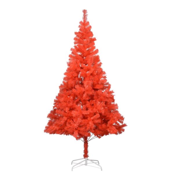 Árvore de Natal artificial com suporte 180 cm PVC vermelho