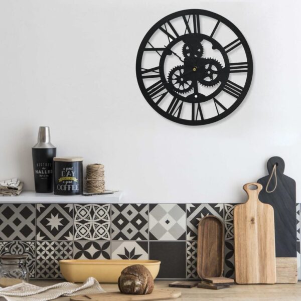 325168 Wall Clock Black 30 cm Acrylic