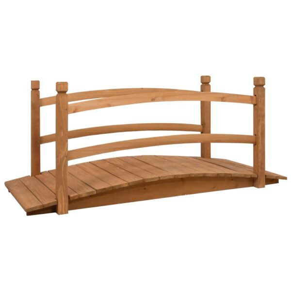 Ponte de jardim 140x60x60 cm madeira de abeto maciça