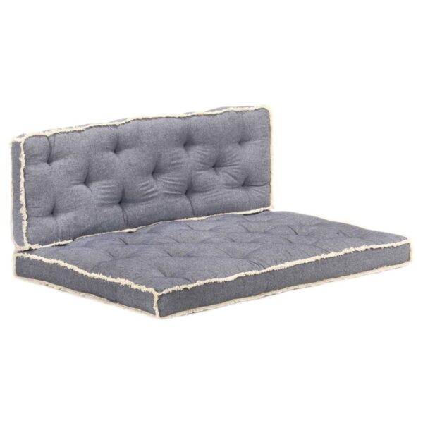 2 pcs conjunto de almofadões para sofá de paletes azul