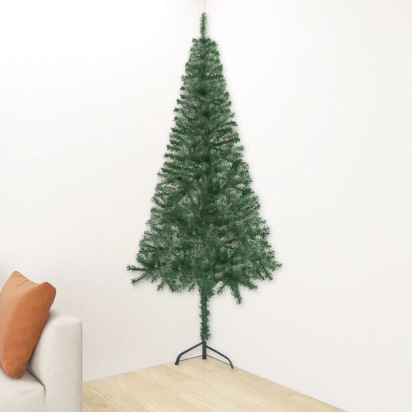 Árvore de Natal artificial de canto 240 cm PVC verde