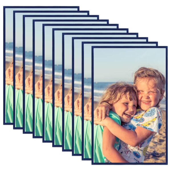 332255 Photo Frames Collage 10 pcs for Table Blue 20x25 cm MDF