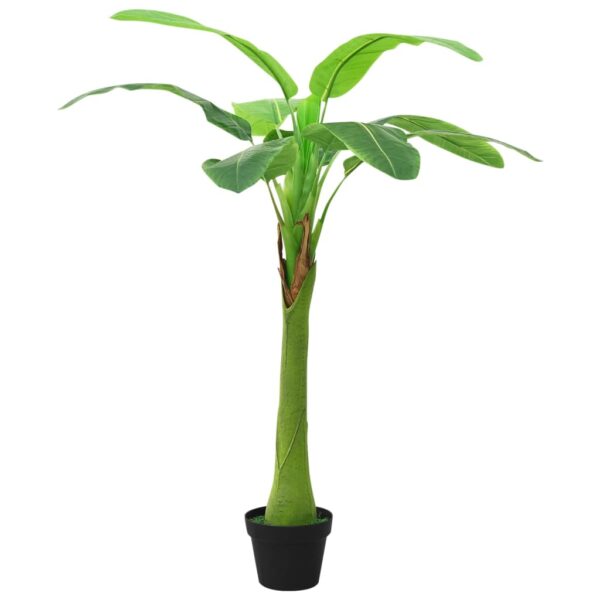 Árvore bananeira artificial com vaso 140 cm verde