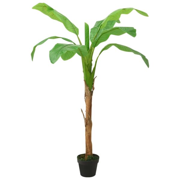 Árvore bananeira artificial com vaso 160 cm verde