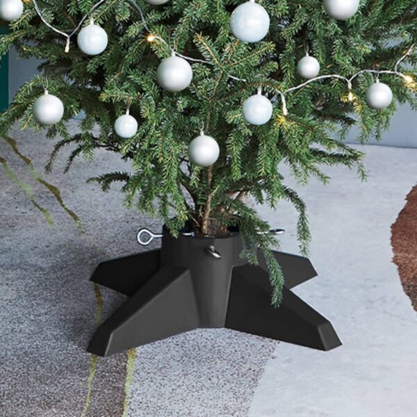 Suporte para árvore de Natal 55,5x55,5x15 cm cinzento